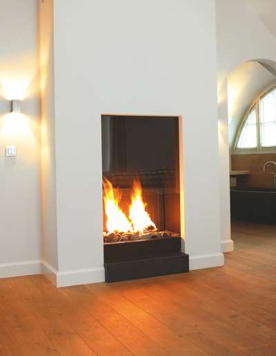 Offener Kamin, offene Kamine, Boley, modern, Einbaukamin, Gaskamine, Gaskamin