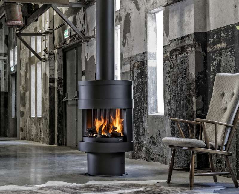 Offener Kamin, offene Kamine, Boley, modern, Zentrale Feuerstelle, Gaskamine, Gaskamin