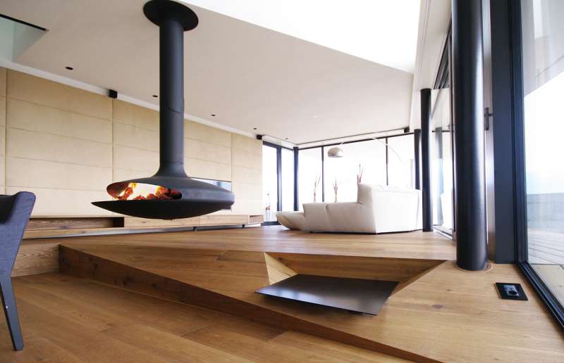 Gyrofocus, Focus, offener Kamin, offene Kamine, freihängend, modern, Focus